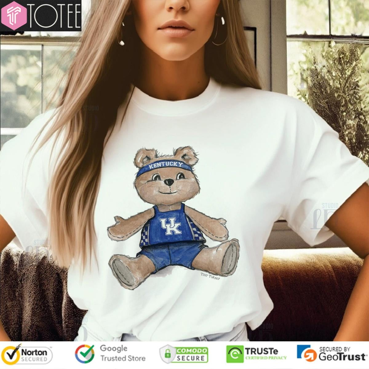 Tiny Turnip Teddy Bear X Kentucky Wildcats Basketball T-shirt