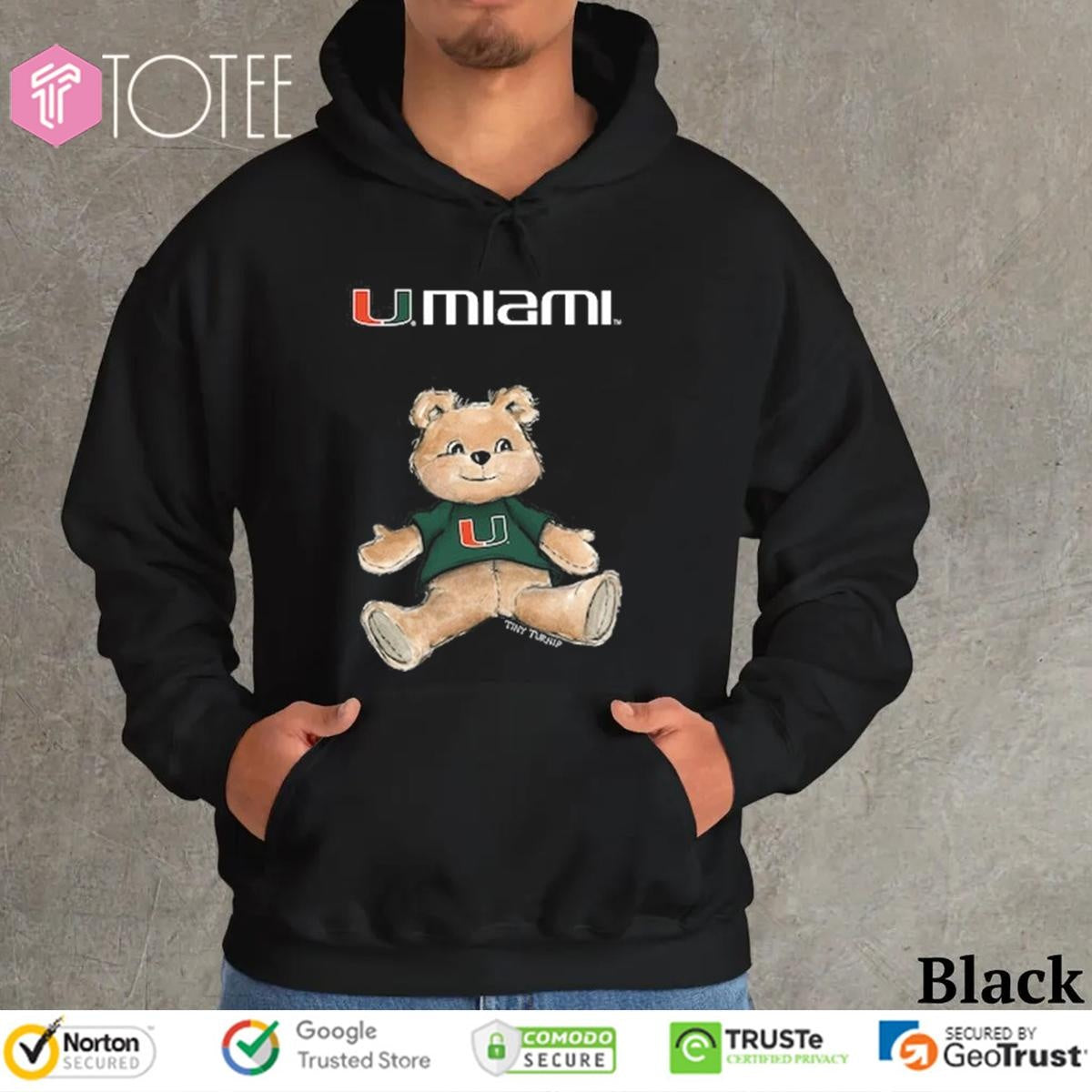 Tiny Turnip Teddy Bear X Miami Hurricanes T-shirt