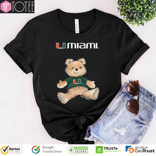 Tiny Turnip Teddy Bear X Miami Hurricanes T-shirt