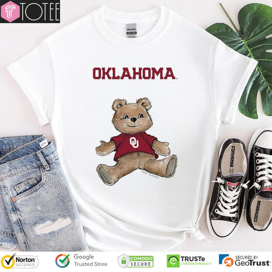 Tiny Turnip Teddy Bear X Oklahoma Sooners T-shirt