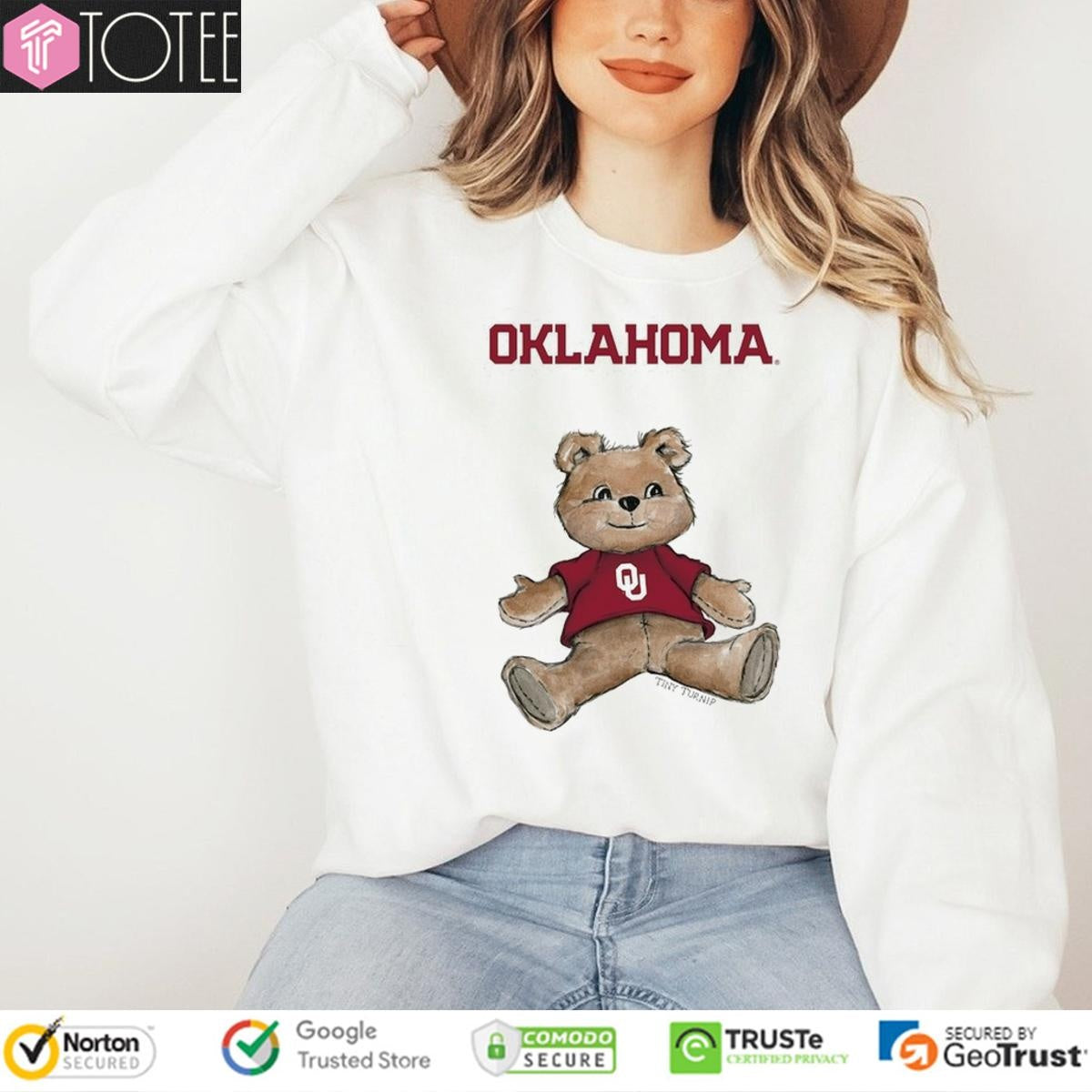 Tiny Turnip Teddy Bear X Oklahoma Sooners T-shirt