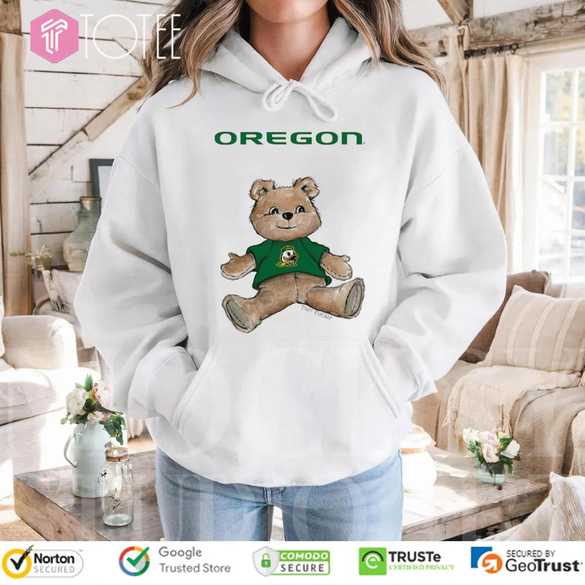 Tiny Turnip Teddy Bear X Oregon Ducks T-shirt