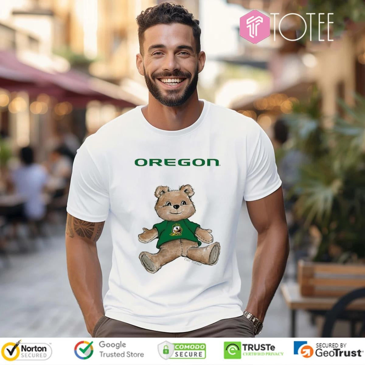 Tiny Turnip Teddy Bear X Oregon Ducks T-shirt