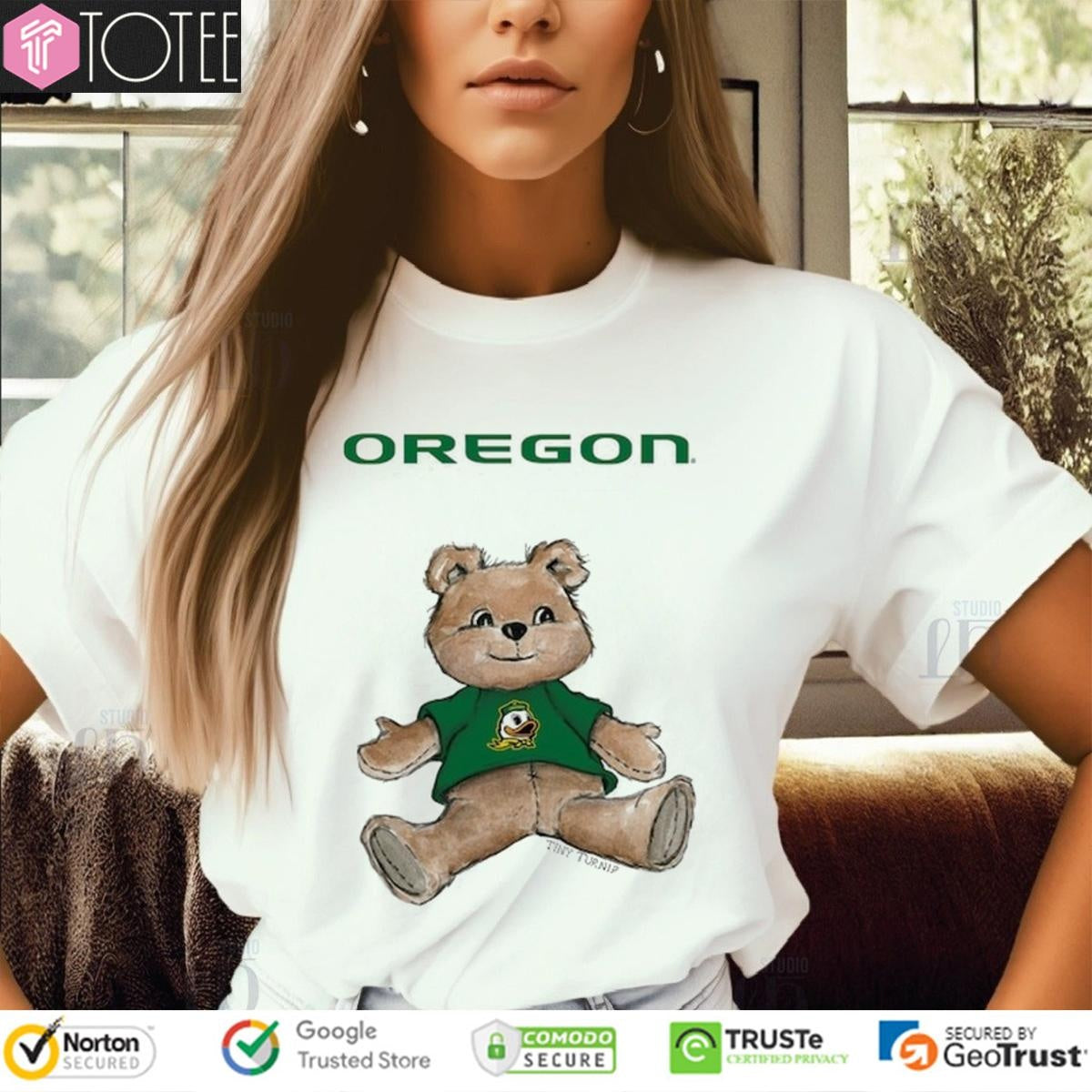 Tiny Turnip Teddy Bear X Oregon Ducks T-shirt