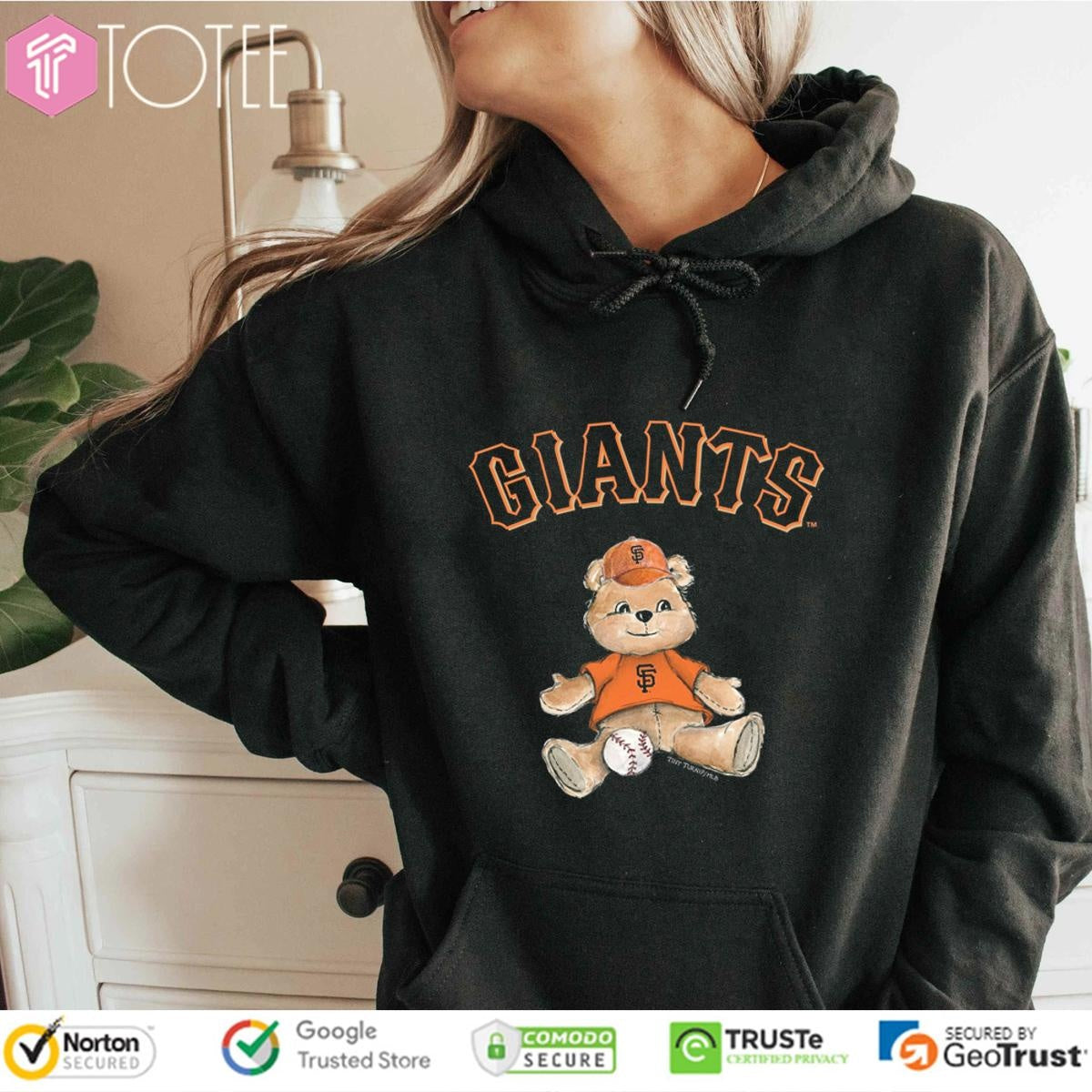 Tiny Turnip Teddy Bear X San Francisco Giants Baseball T-shirt