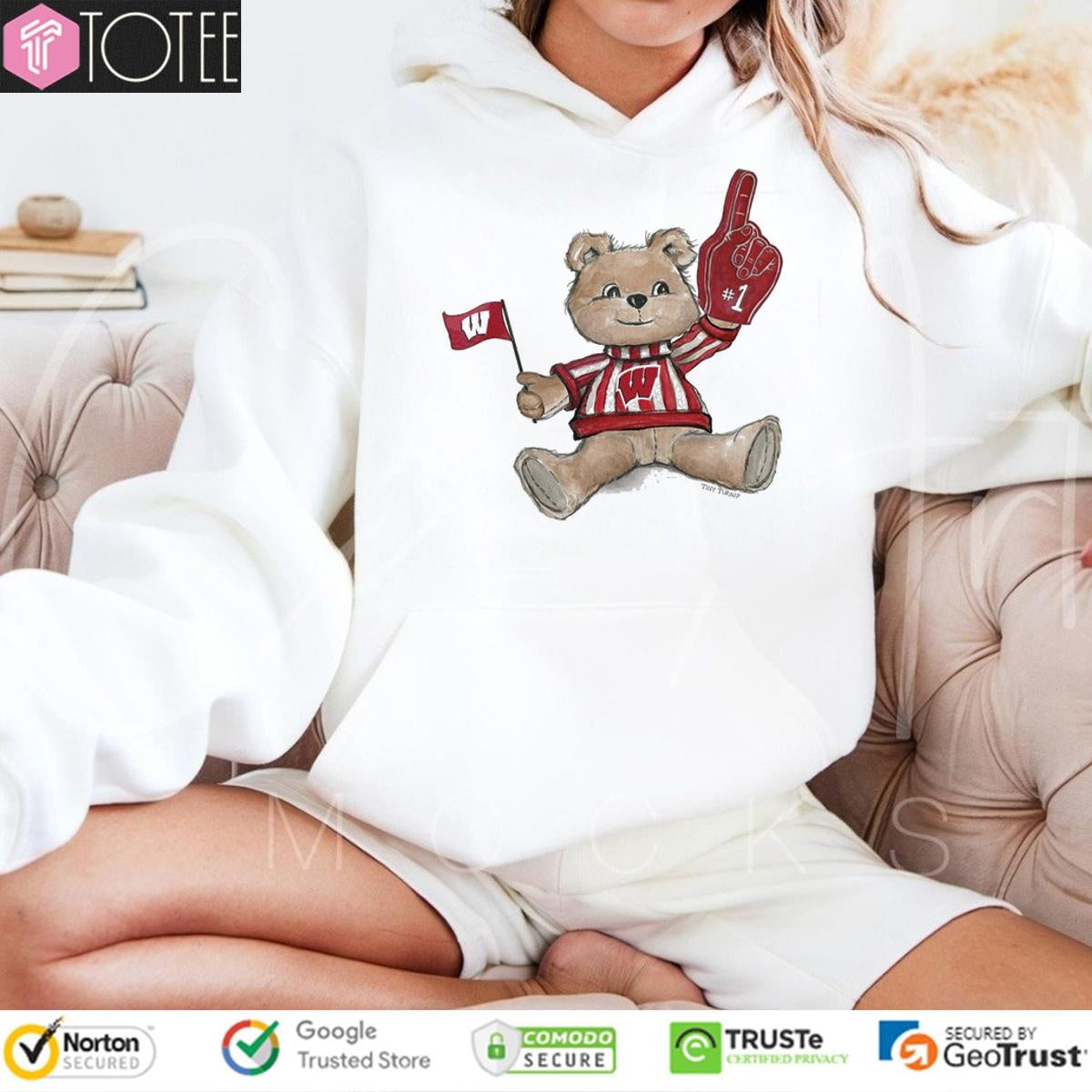 Tiny Turnip Teddy Bear X Wisconsin Badgers T-shirt
