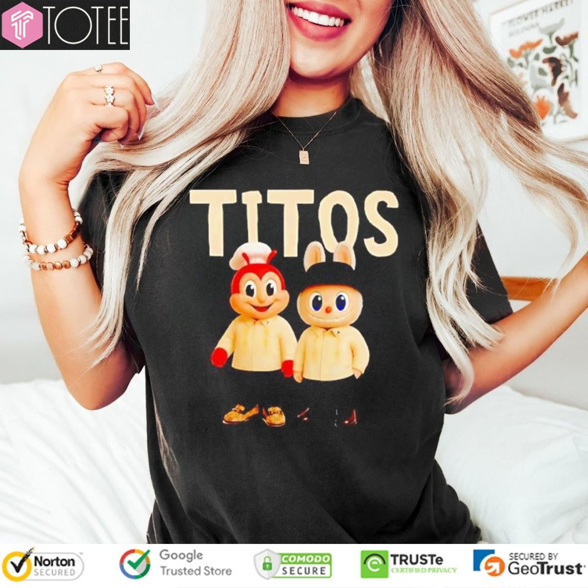 Titos Jollibubu Parody Jollibee Labubu T-shirt