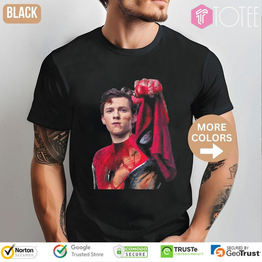 Tom Holland Spider Man 2025 Portrait T-shirt