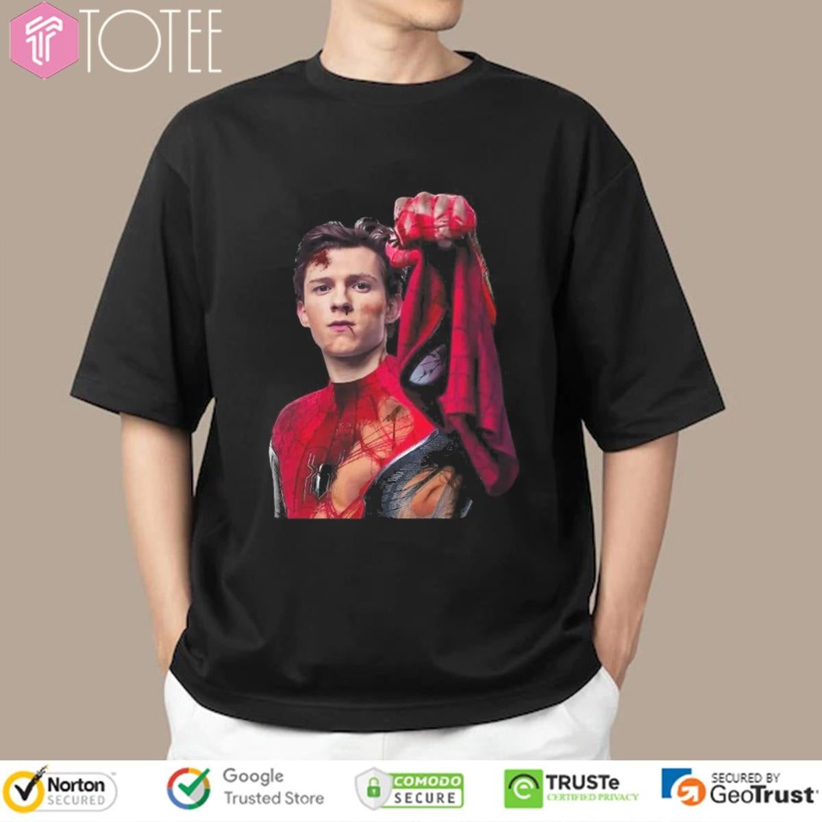 Tom Holland Spider Man 2025 Portrait T-shirt