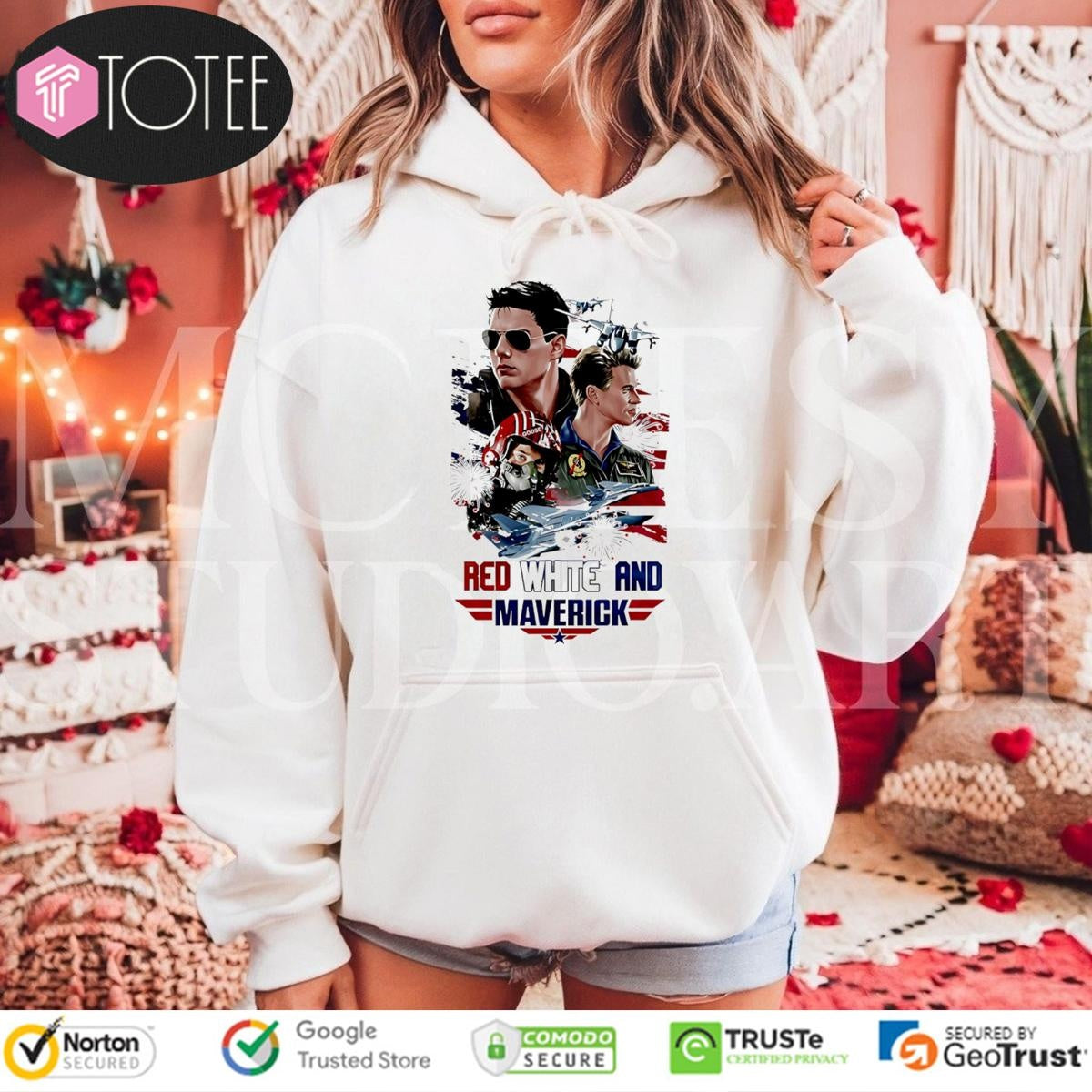 Top Gun Red White And Maverick 4Th Of July T-shirt