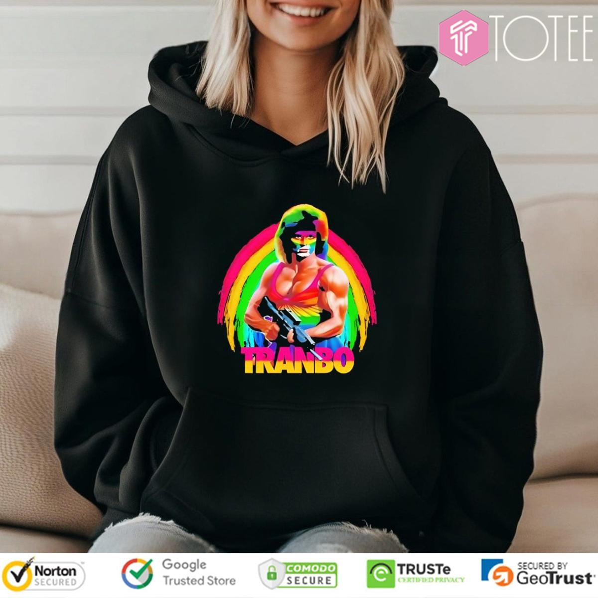 Tranbo John Rambo Lgbt Pride Rainbow T-shirt