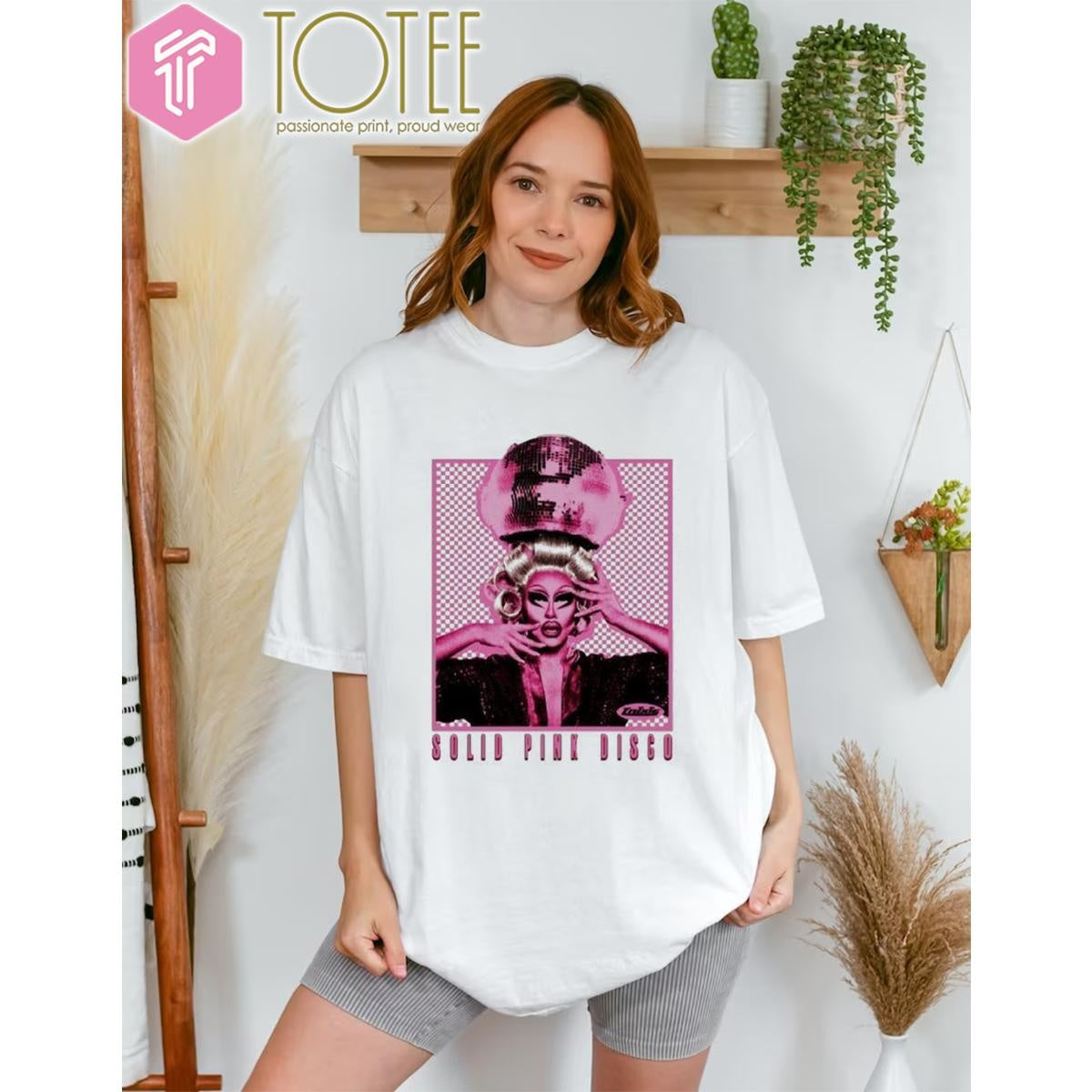 Trixie Mattel Solid Pink Disco Tour 2025 T-shirt