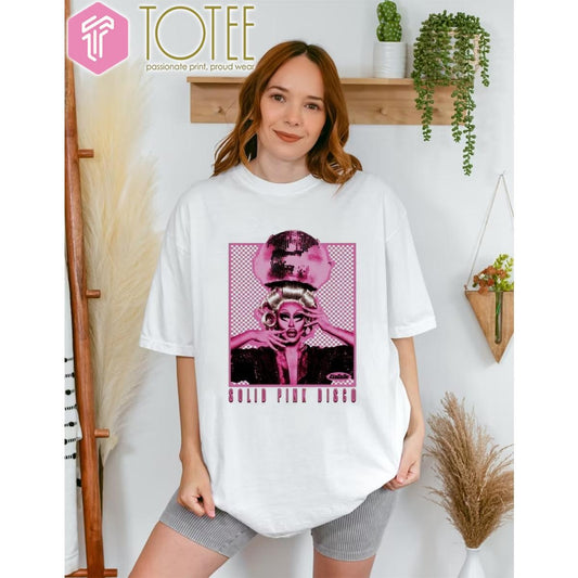 Trixie Mattel Solid Pink Disco Tour 2025 T-shirt