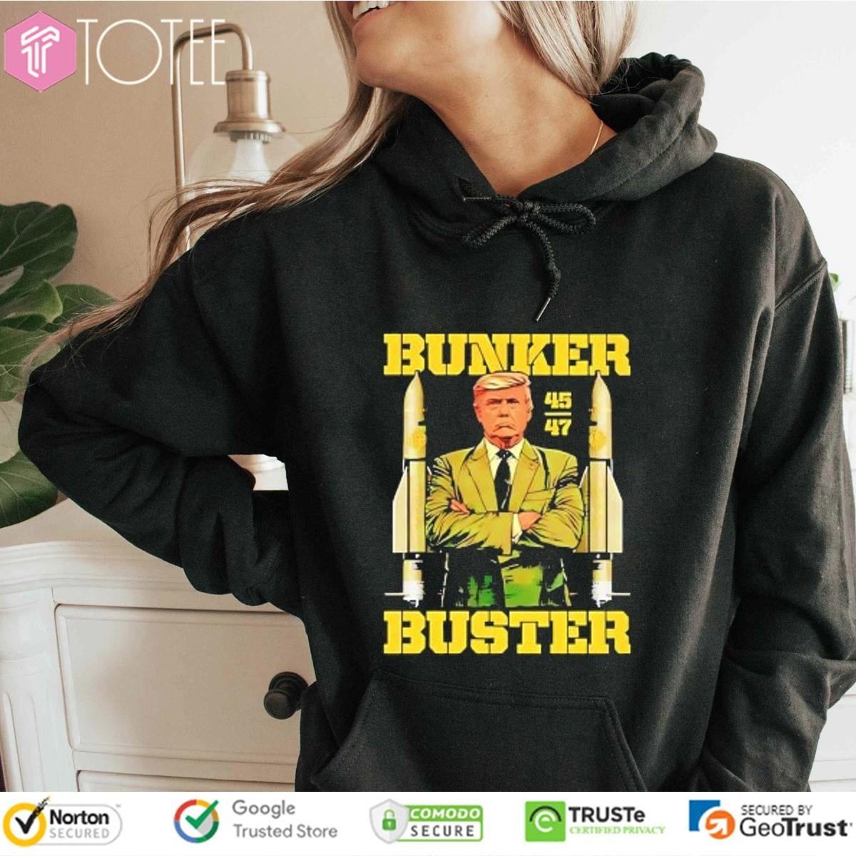 Trump 45 47 Bunker Buster T-shirt