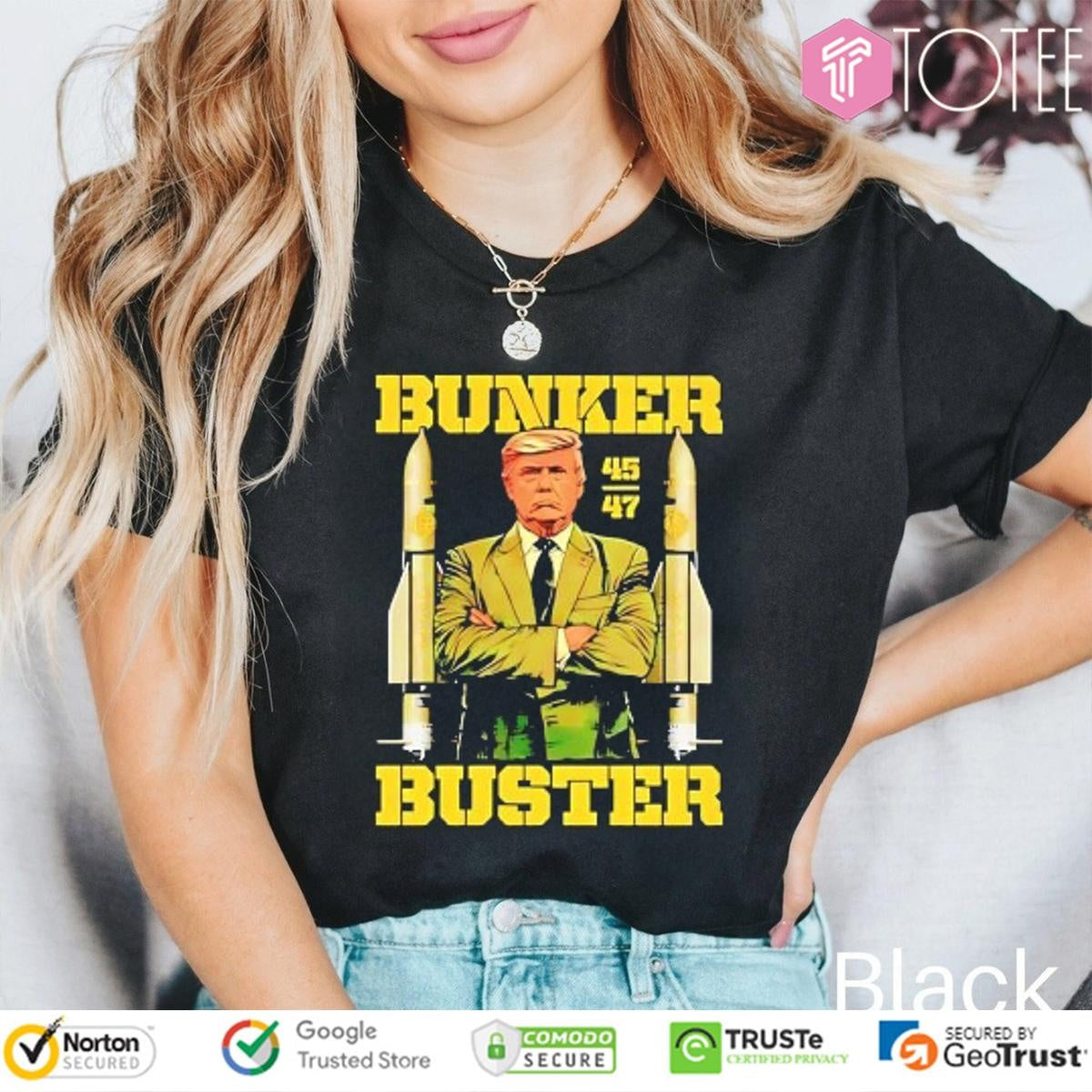 Trump 45 47 Bunker Buster T-shirt