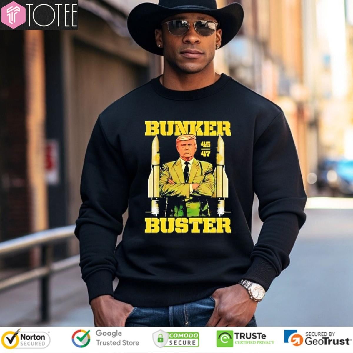 Trump 45 47 Bunker Buster T-shirt