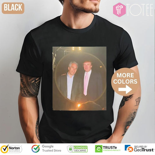 Trump And Epstein Coldplay Concert Kiss Cam T-shirt