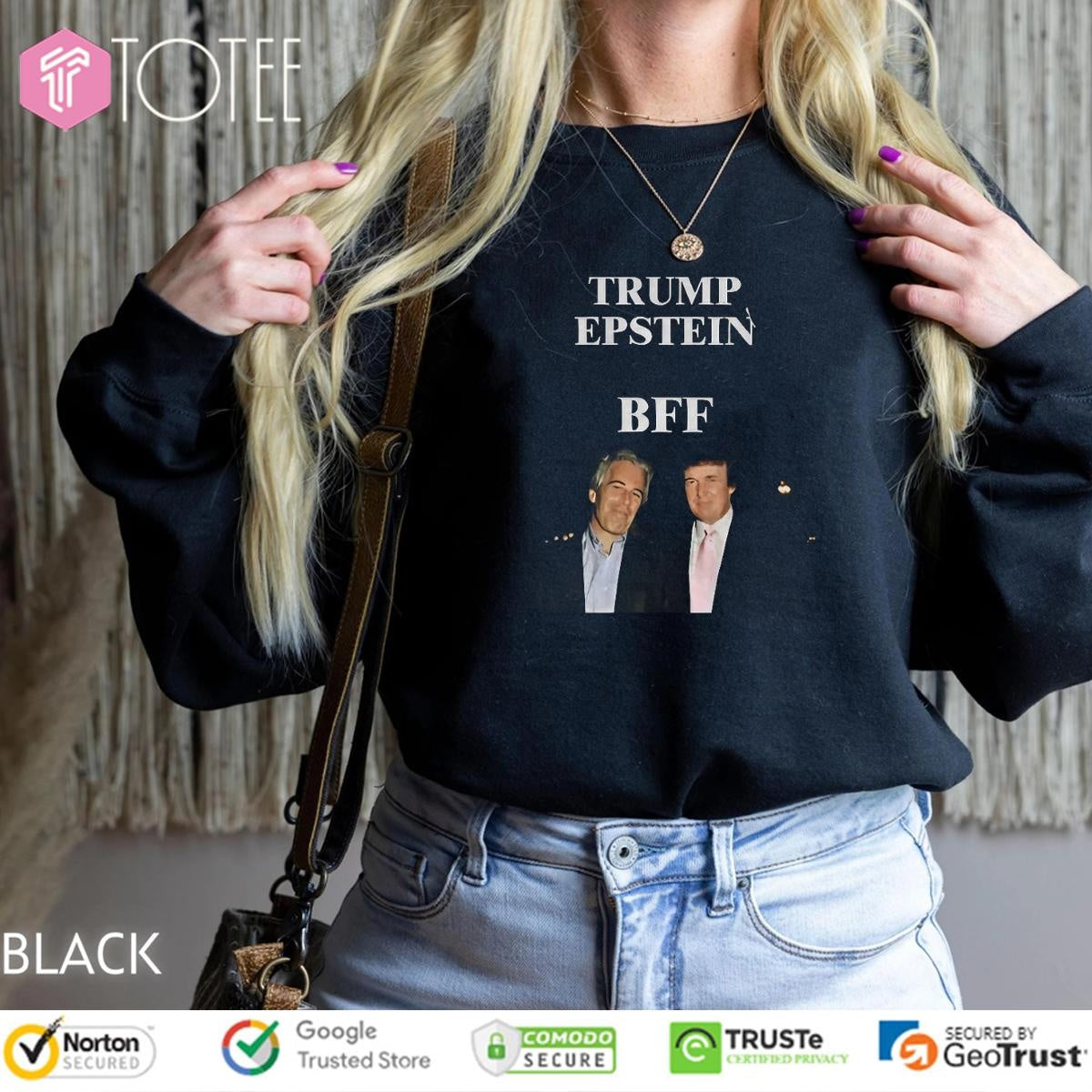 Trump Epstein Bff Anti Trump Political T-shirt
