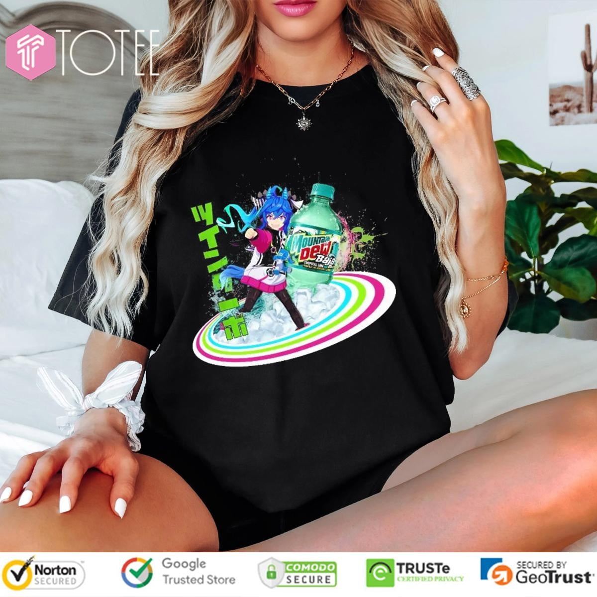 Twin Turbo Uma Musume Mountain Dew Baja Blast T-shirt