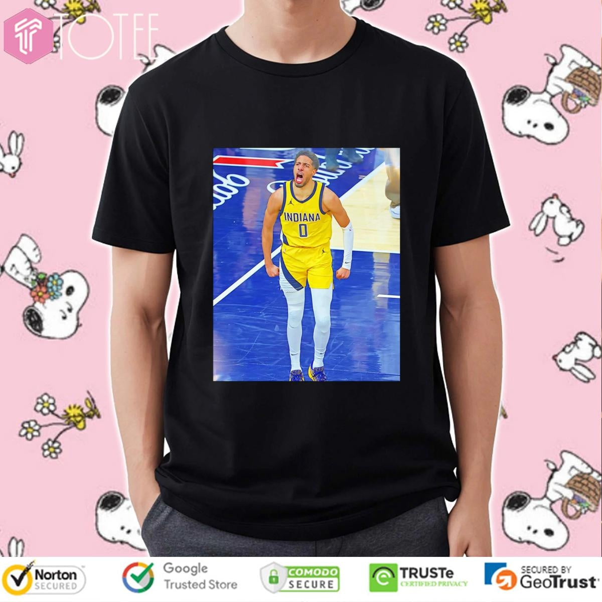 Tyrese Haliburton Indiana Pacers Game Frames T-shirt