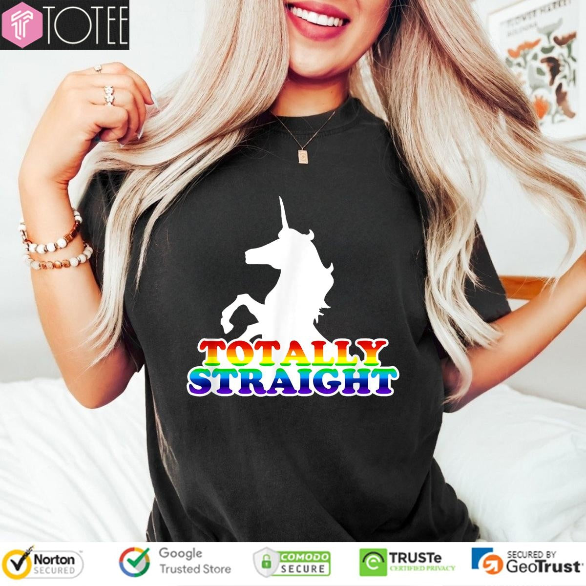Unicorn Totally Straight Lgbt Pride T-shirt