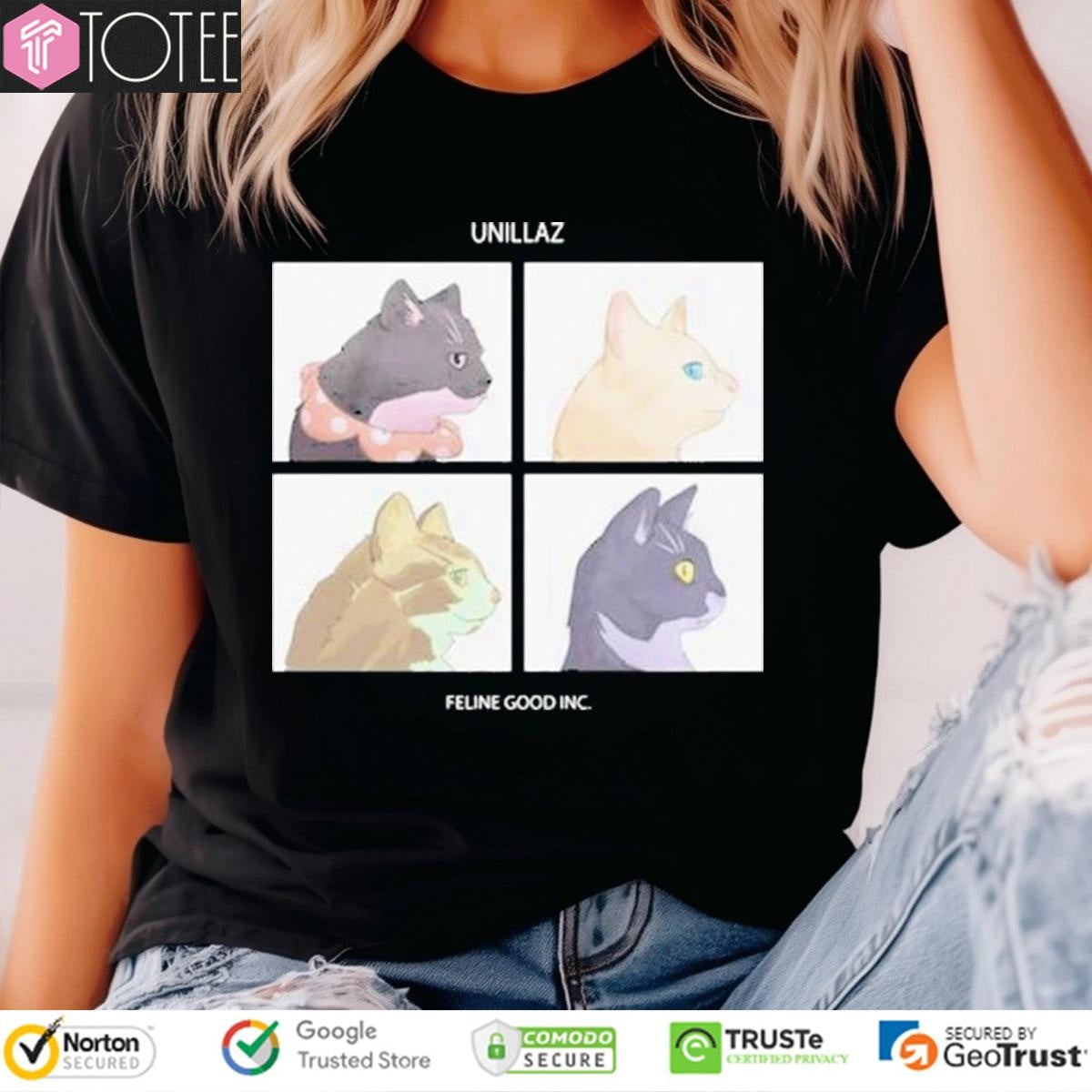 Unillaz Feline Good Inc Cats Ver Gorillaz T-shirt