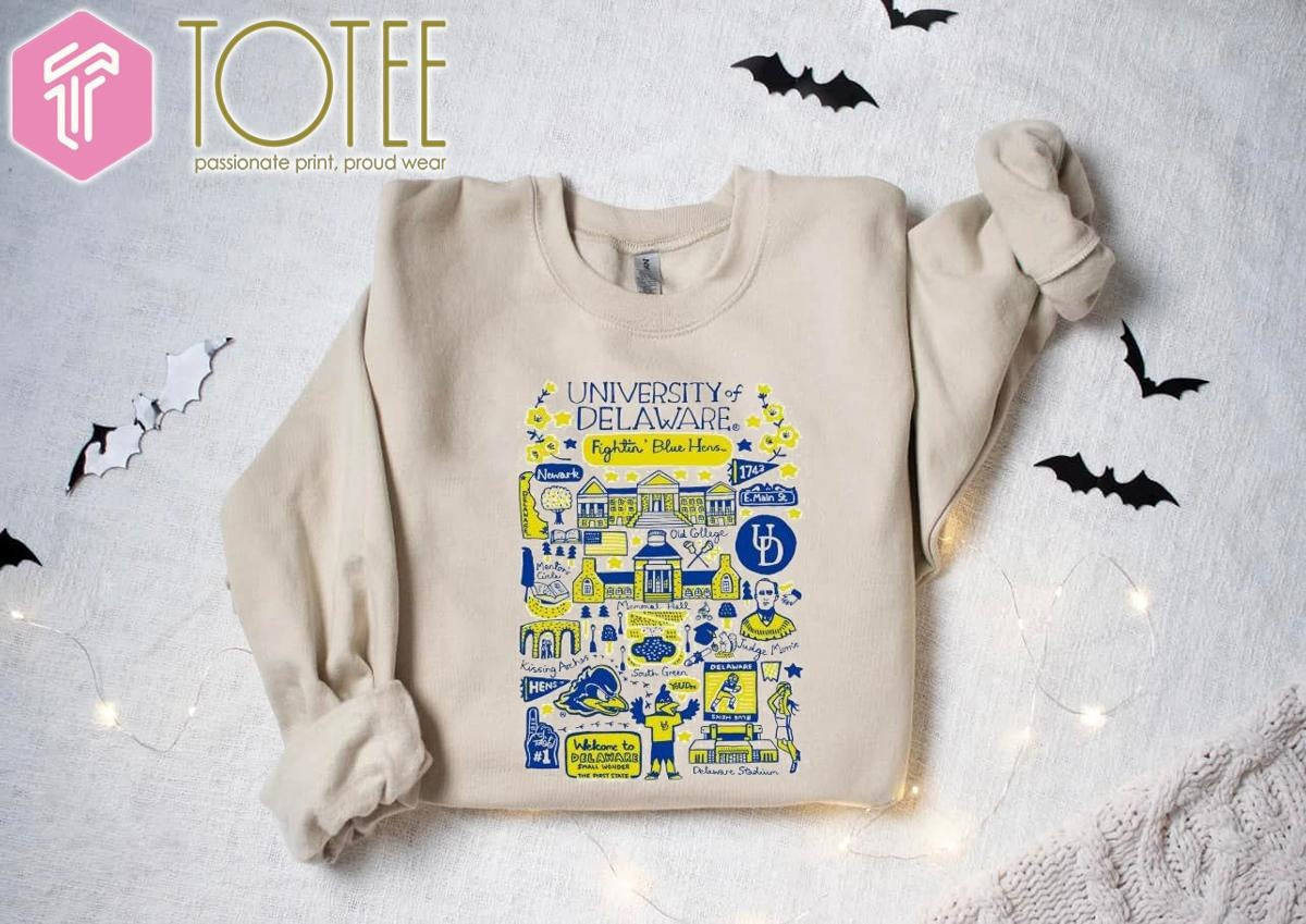 University Of Delaware Art Illustration T-shirt