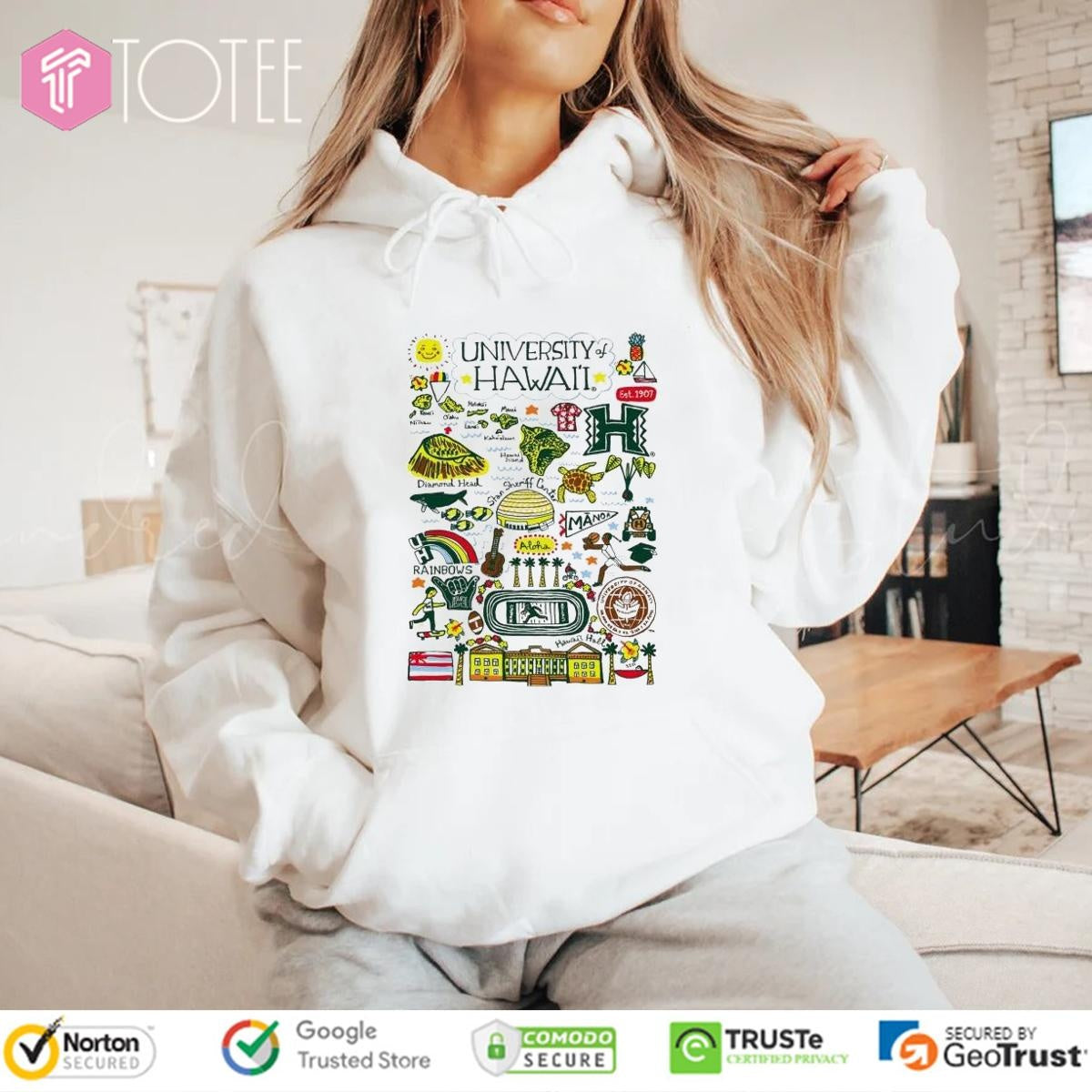 University Of Hawaii Art Illustration T-shirt