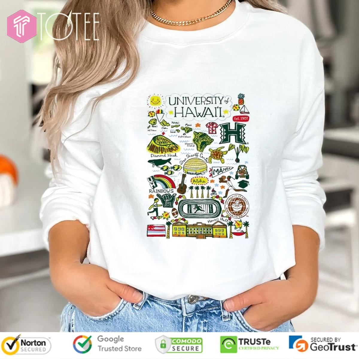 University Of Hawaii Art Illustration T-shirt