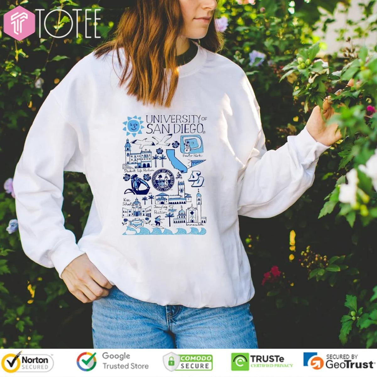 University Of San Diego Art Illustration T-shirt
