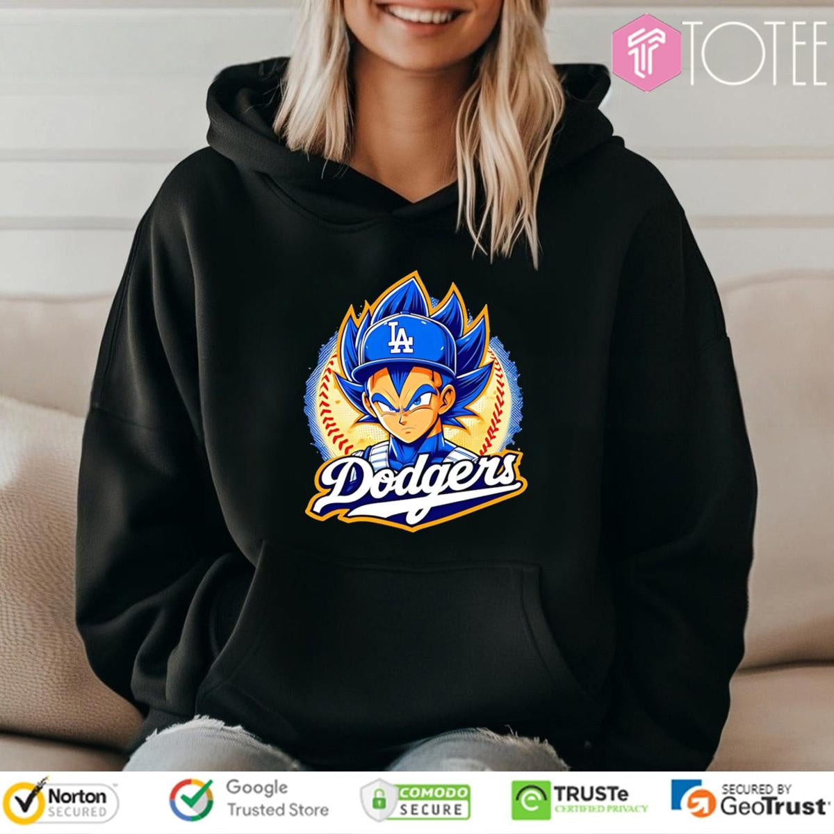 Vegeta Los Angeles Dodgers Baseball Dragon Ball Super T-shirt