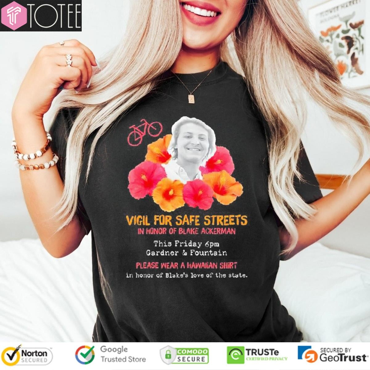 Vigil For Safe Streets In Honor Of Blake Ackerman Hawaiian T-shirt
