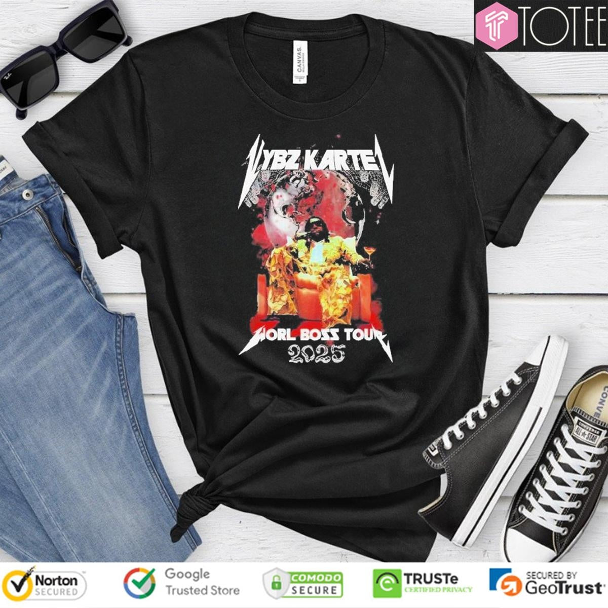 Vybz Kartel World Boss Tour 2025 T-shirt