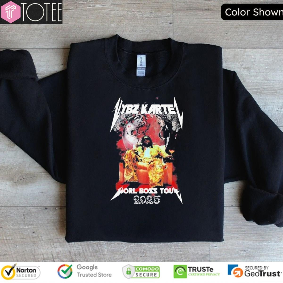 Vybz Kartel World Boss Tour 2025 T-shirt