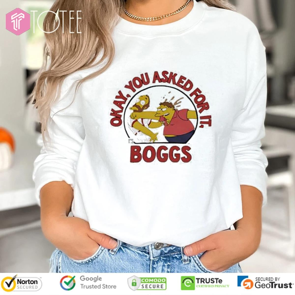 Wade Boggs Simpsons Okay You Asked For It T-shirt