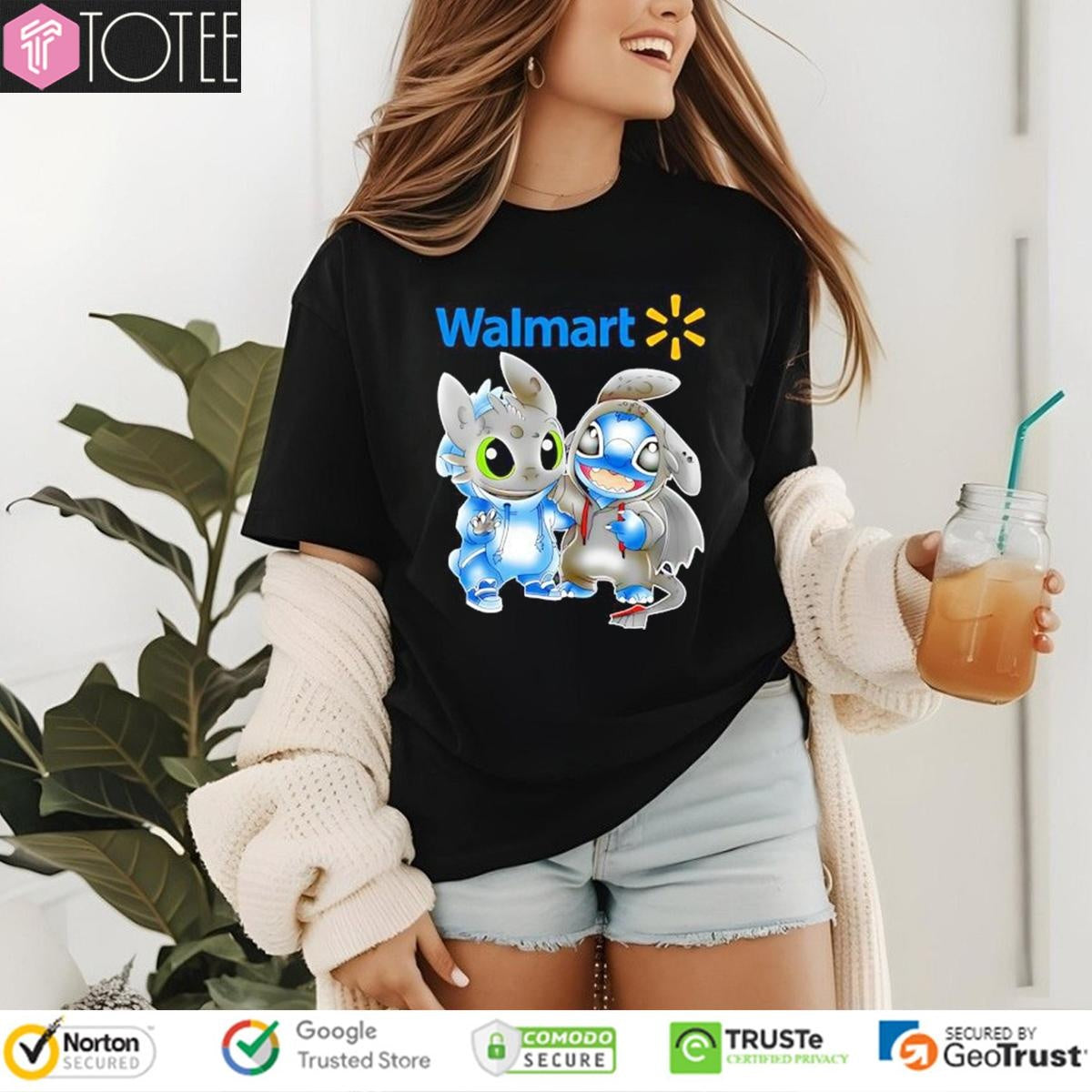 Walmart Disney Stitch Toothless T-shirt