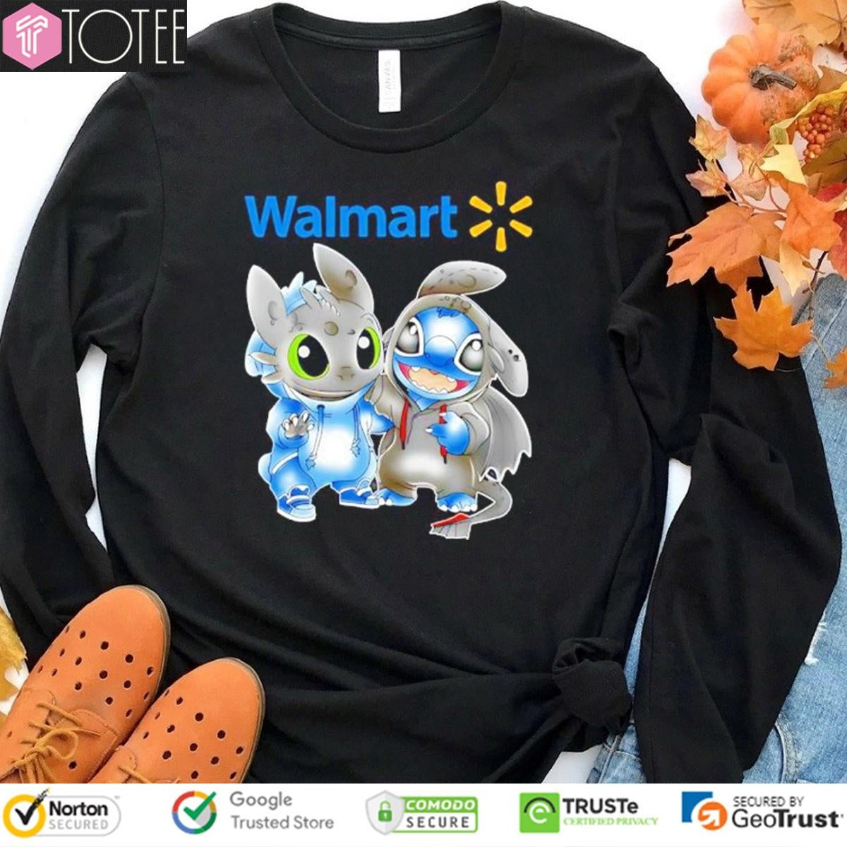 Walmart Disney Stitch Toothless T-shirt