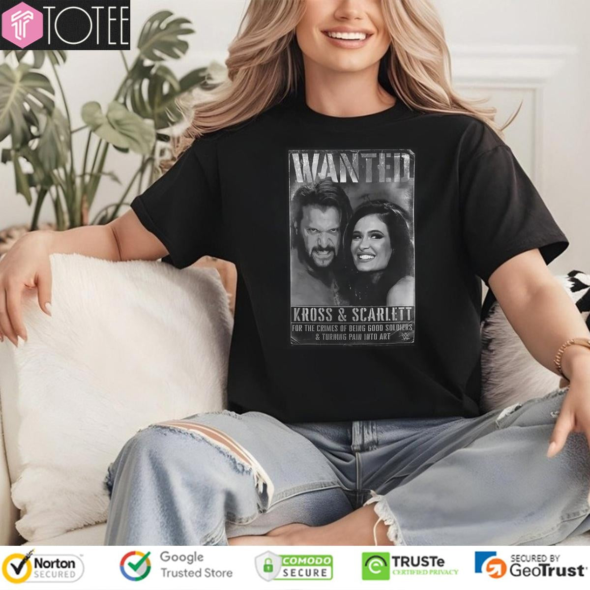 Wanted Kross And Scarlett Wwe For The Crimes Of Being Good Soldiers T-shirt
