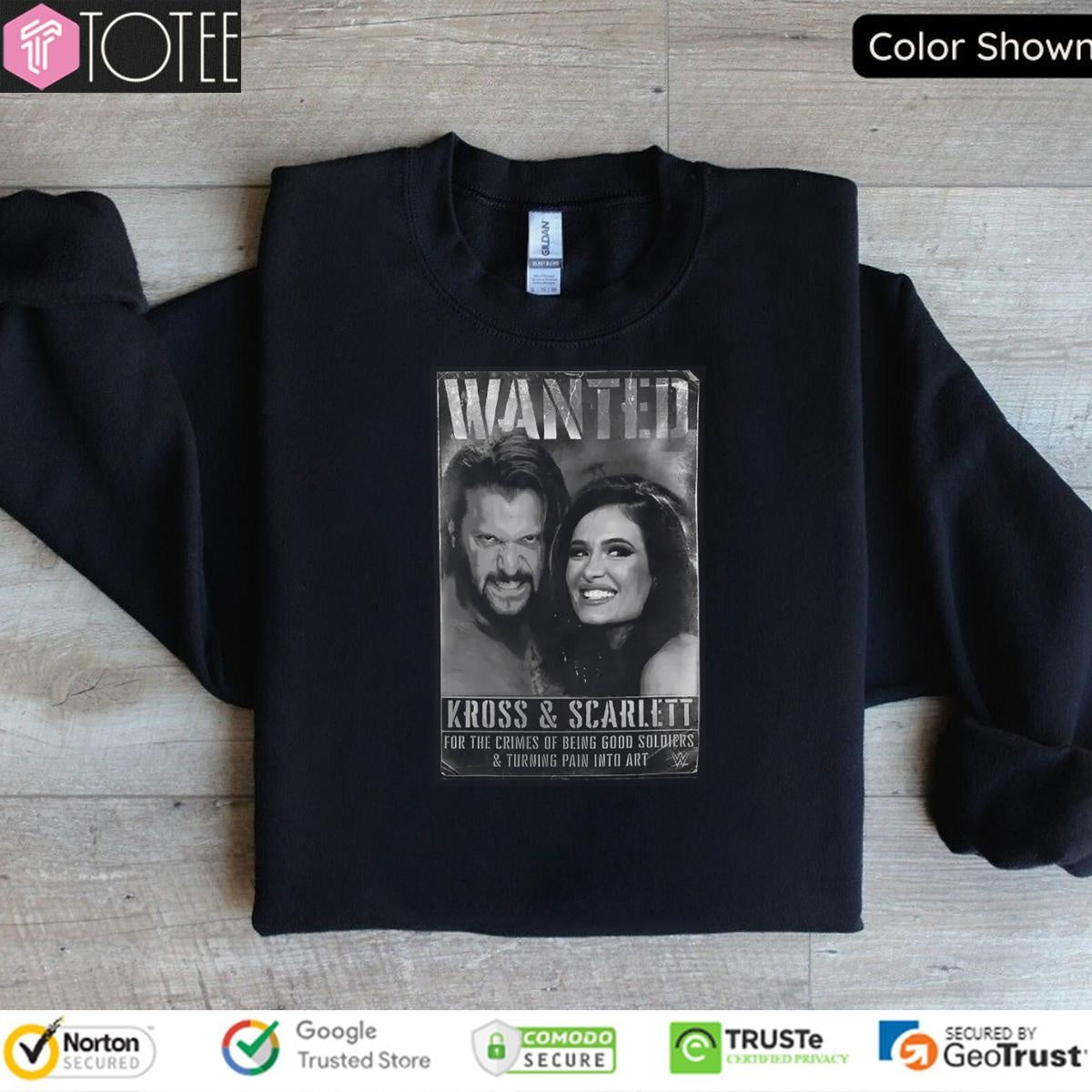 Wanted Kross And Scarlett Wwe For The Crimes Of Being Good Soldiers T-shirt