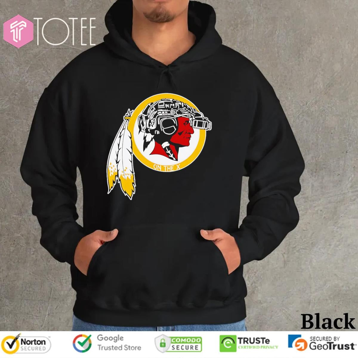 Washington Commanders Tactical Helmet Night Redskins Logo T-shirt