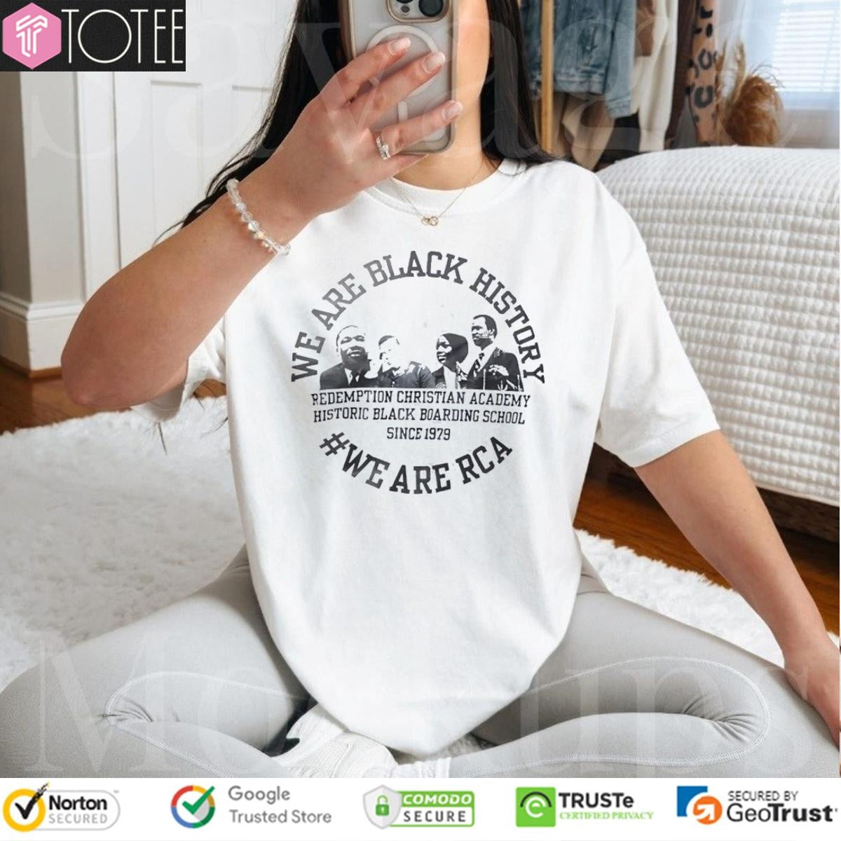 We Are Black History We Are Rca Redemption Christian Academy History Black T-shirt