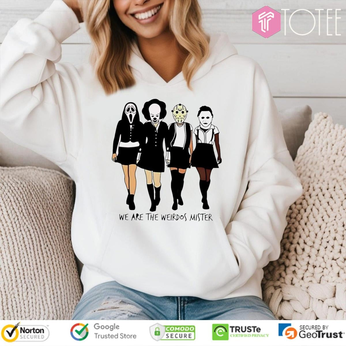 We Are The Weirdos Mister Horror Characters Girls Ladies T-shirt