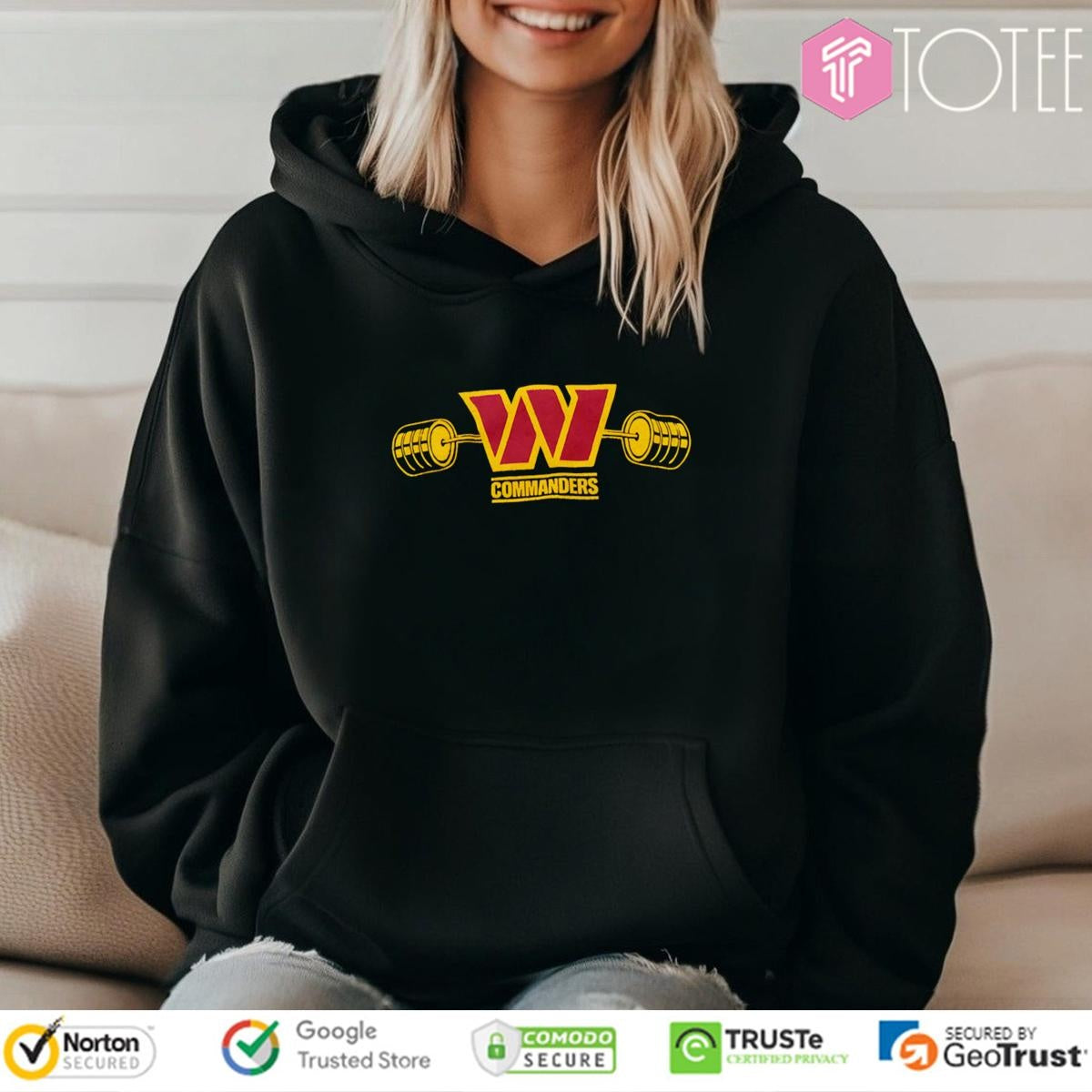 Weightlifting Washington Commanders Logo T-shirt