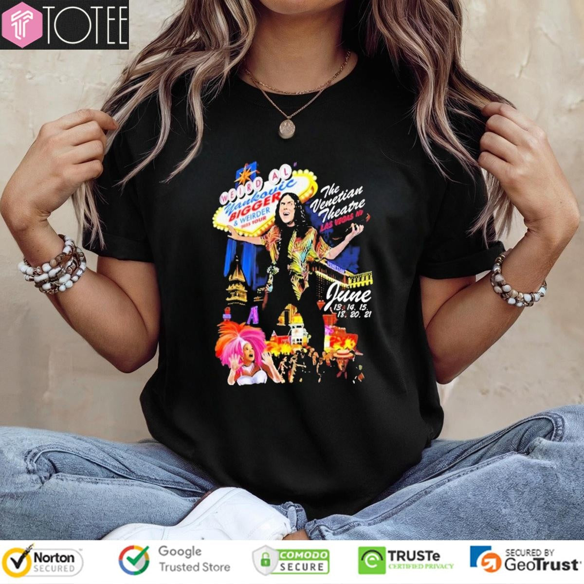 Weird Al Yankovic Bigger & Weirder 2025 Tour The Venetian Theatre Las Vegas T-shirt