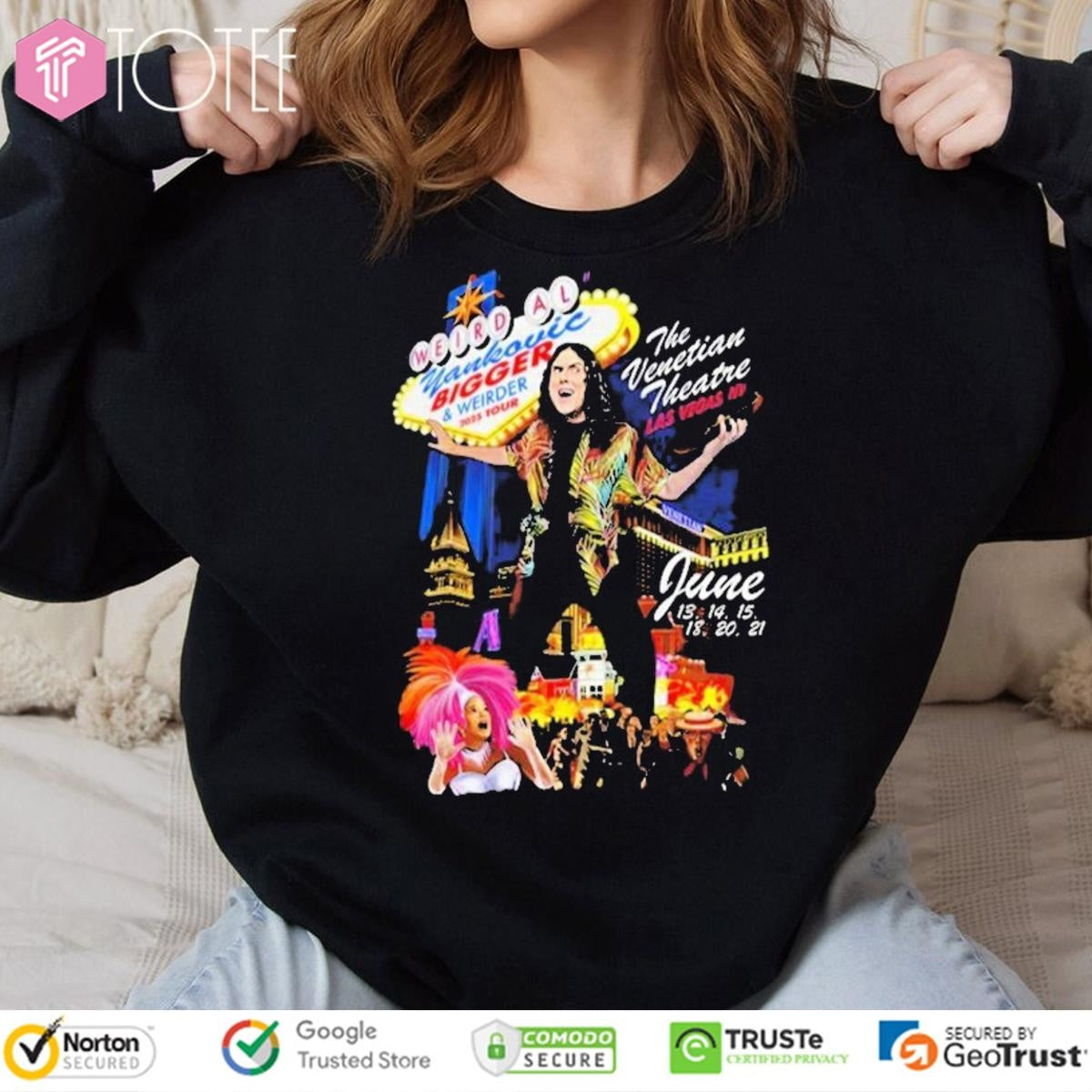 Weird Al Yankovic Bigger & Weirder 2025 Tour The Venetian Theatre Las Vegas T-shirt