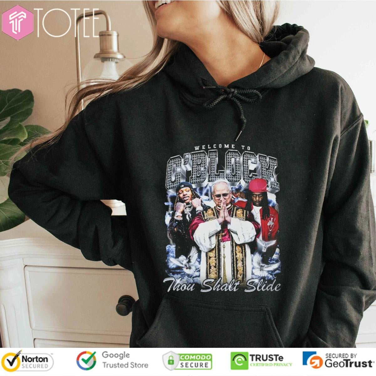 Welcome To Oblock Thou Shalt Slide Pope Leo Xiv Vintage Bootleg T-shirt