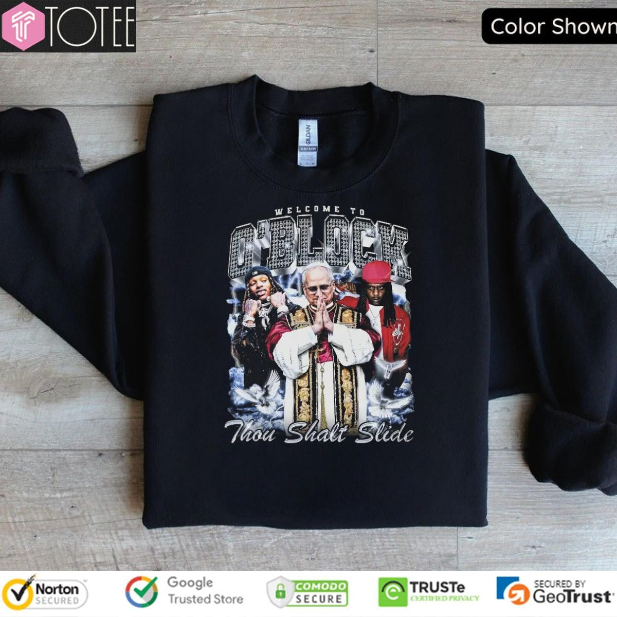 Welcome To Oblock Thou Shalt Slide Pope Leo Xiv Vintage Bootleg T-shirt