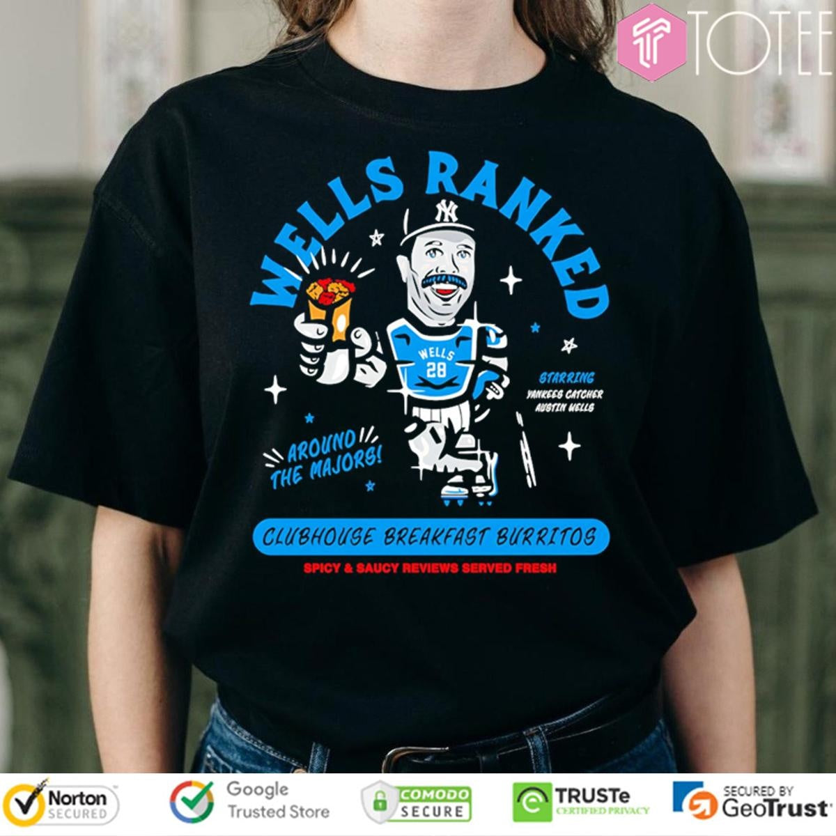 Wells Ranked Around The Majors Clubhouse Breakfast Burritos T-shirt
