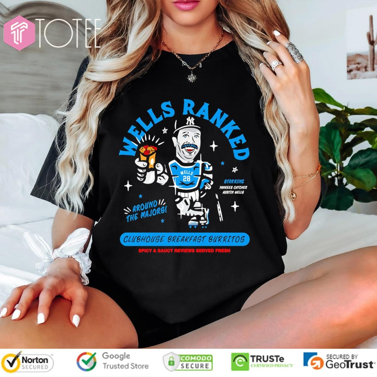 Wells Ranked Around The Majors Clubhouse Breakfast Burritos T-shirt