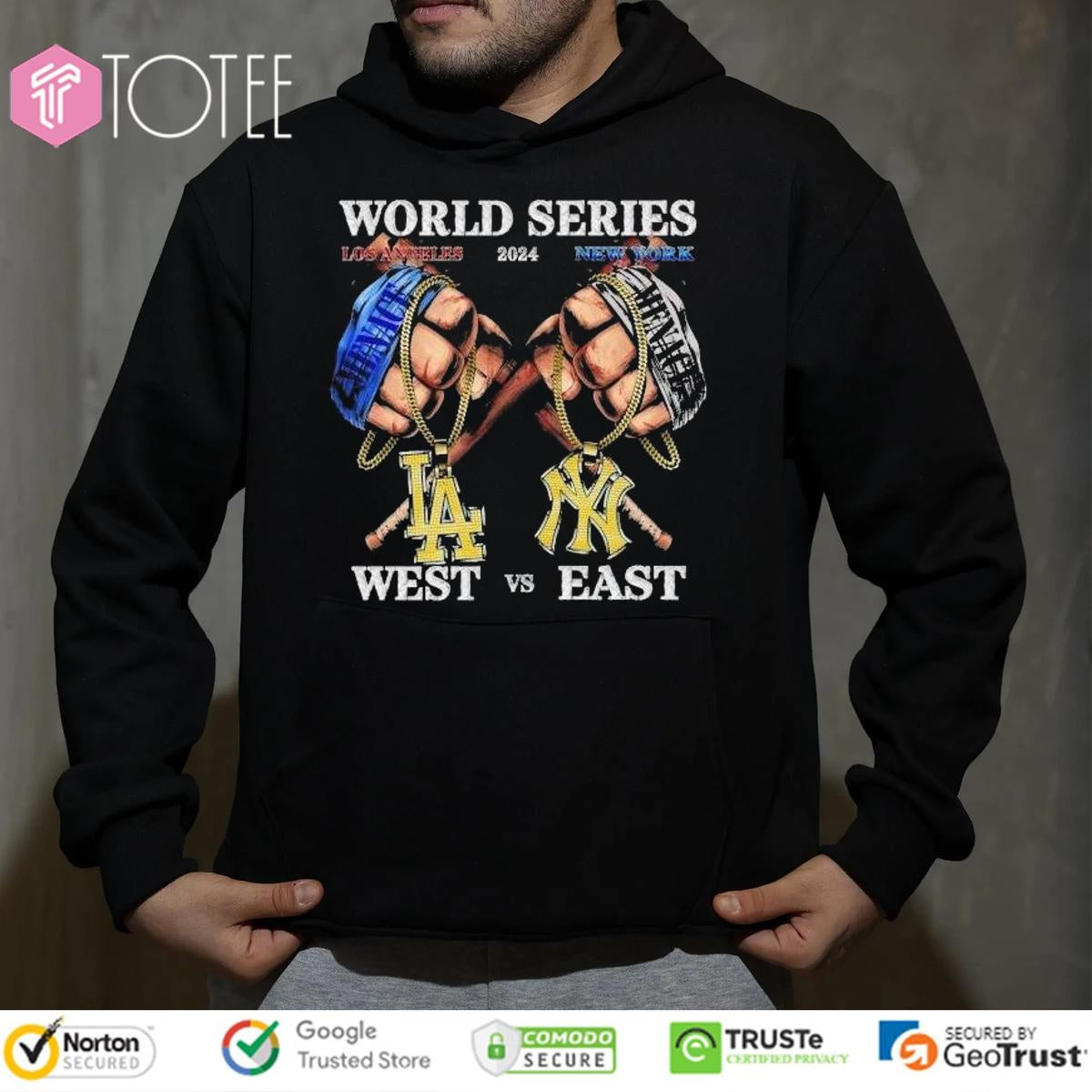 West Los Angeles Dodgers Vs East New York Yankees T-shirt